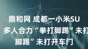 鼎和网 成都一小米SU7起火，多人合力“拳打脚踢”未打开车门